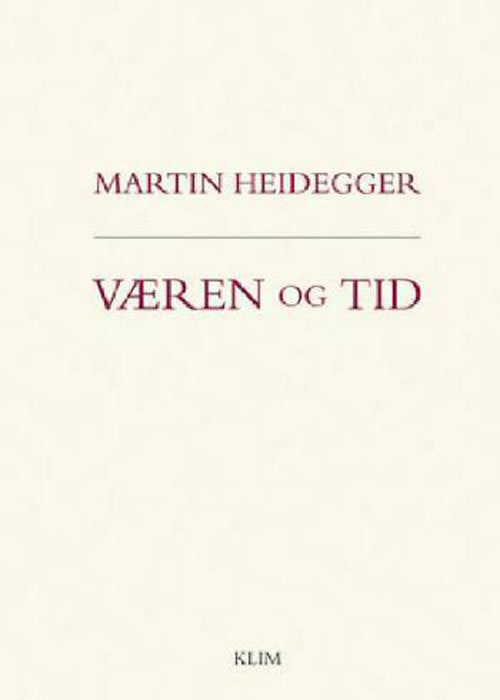 Væren og tid