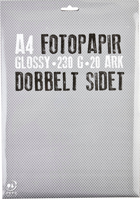 Fotopapir db.s. A4 230g m. 20 ark
