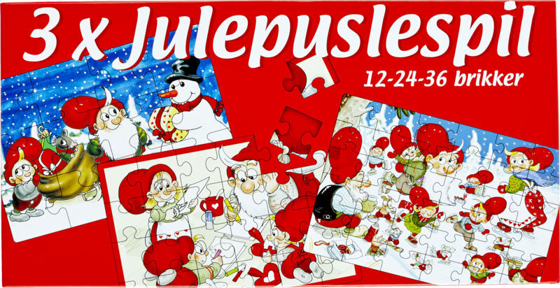 PUSLESPIL JULIUS 3 X JULEPUSLESPIL