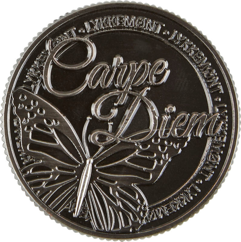 Lykkemønt carpe diem