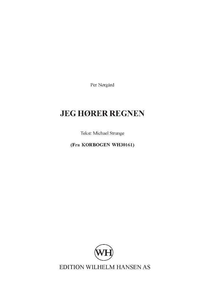 Jeg hører regnen