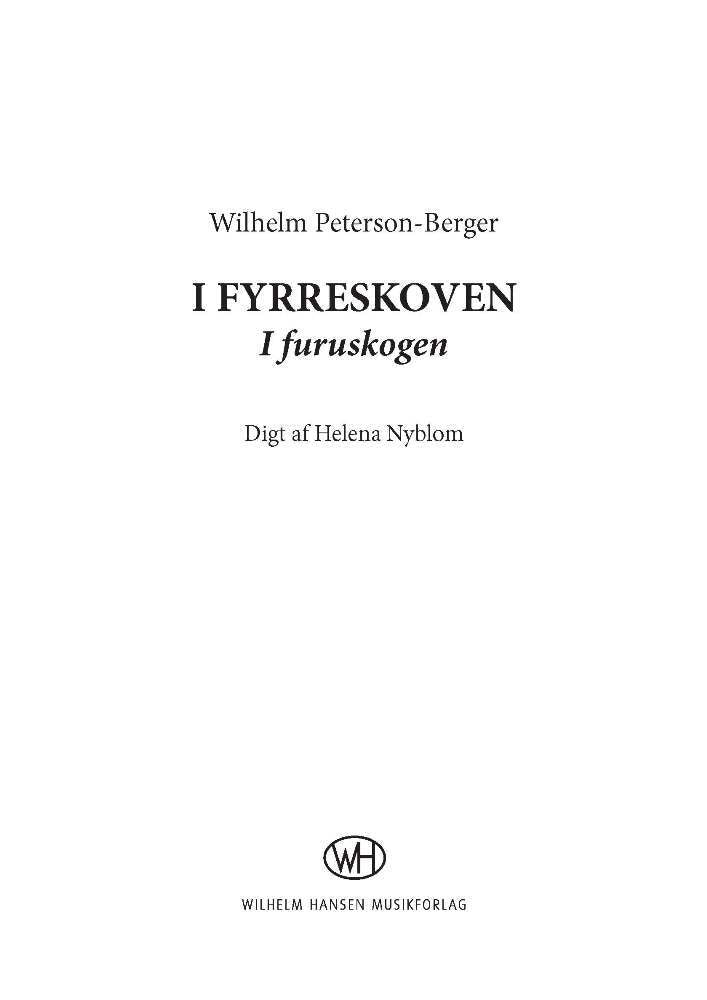 I fyrreskoven (I furuskogen)