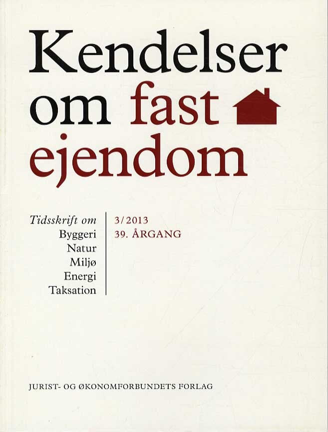 Kendelser om fast ejendom 2013/3