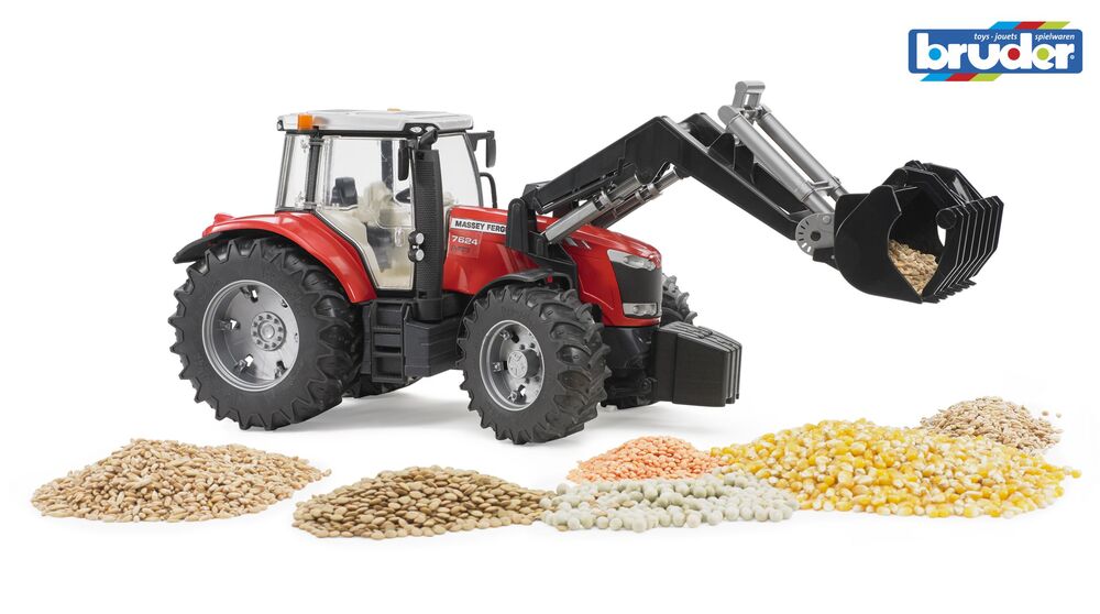 Bruder Massey Ferguson 7600 traktor med frontlæsser