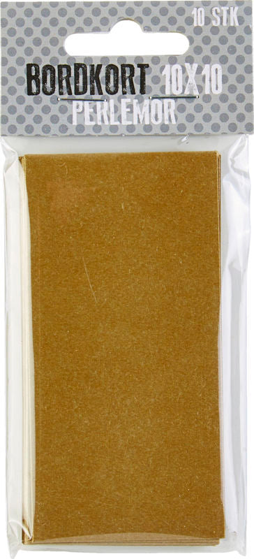 BORDKORT 10X10 PERLEMOR GULD 10 STK