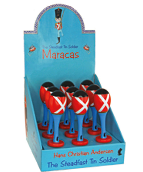 H.C. Andersen Tinsoldat Maracas display med 9 stk. - X