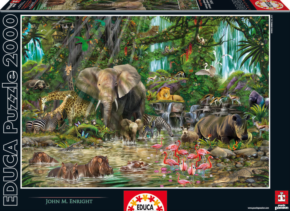 Puslespil african jungle 2000 brikker