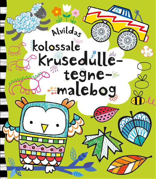 Alvildas kolossale krusedulle-tegne-malebog
