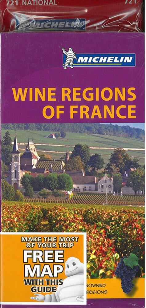 Wine Regions of France + France National Map 721
