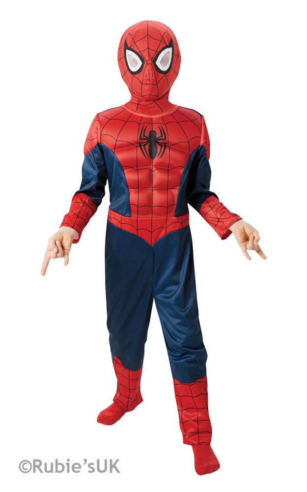 ULTIMATE SPIDERMAN DRAGT MED MUSKLER STR. 5-6 ÅR