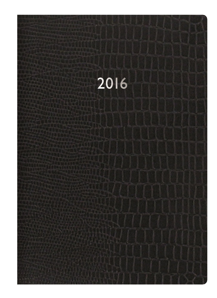 KALENDER LETTS IGUANA A6 2016 UGE SORT