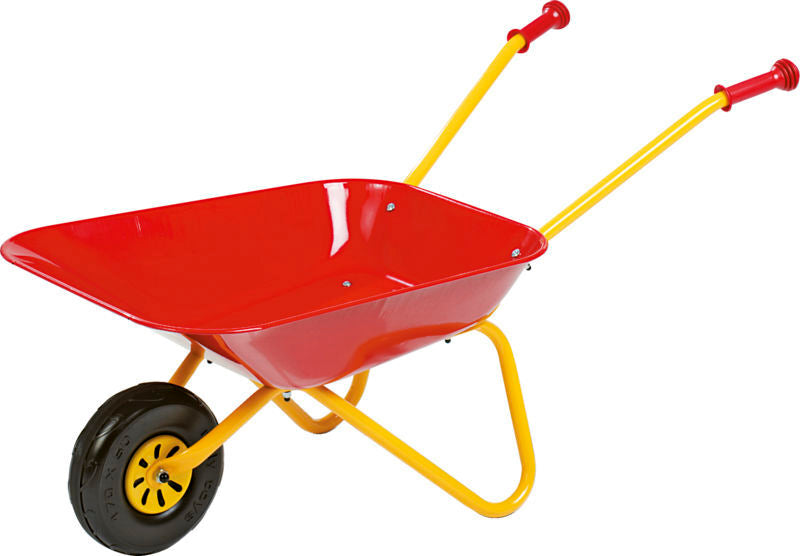 METAL TRILLEBØR RØD 80CM X 38 C M X 41 CM 2 KG