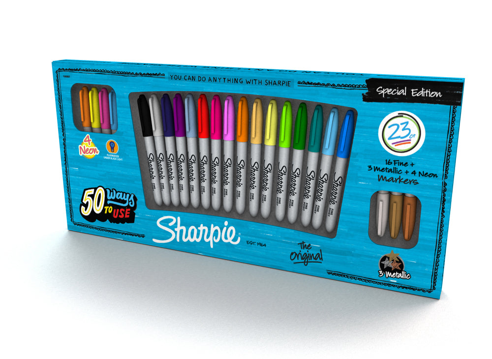 TUSSER SHARPIE SÆT ASS. 23 STK.