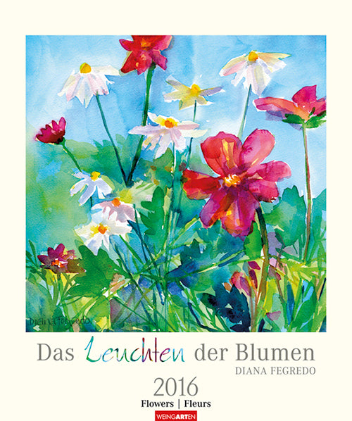 Das Leuchten der Blumen/Flower Watercolours 2016