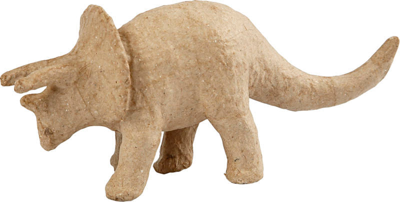PAPMACHÉDYR DINOSAUR, 7,5 CM, 1 STK.