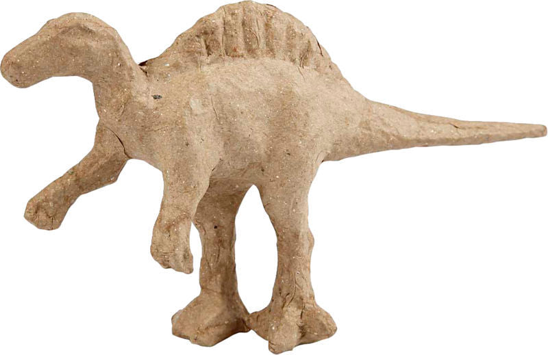 PAPMACHÉDYR DINOSAUR, H: 10 CM, L: 20 CM, 1 STK.