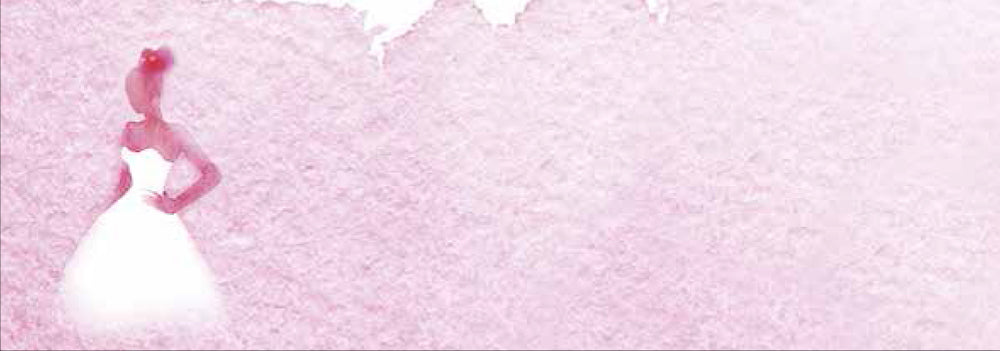Bordkort konf pink pige i hvid kjole