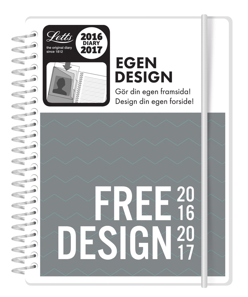 KALENDER LETTS 2016/17 FREEDESIGN UGE A6
