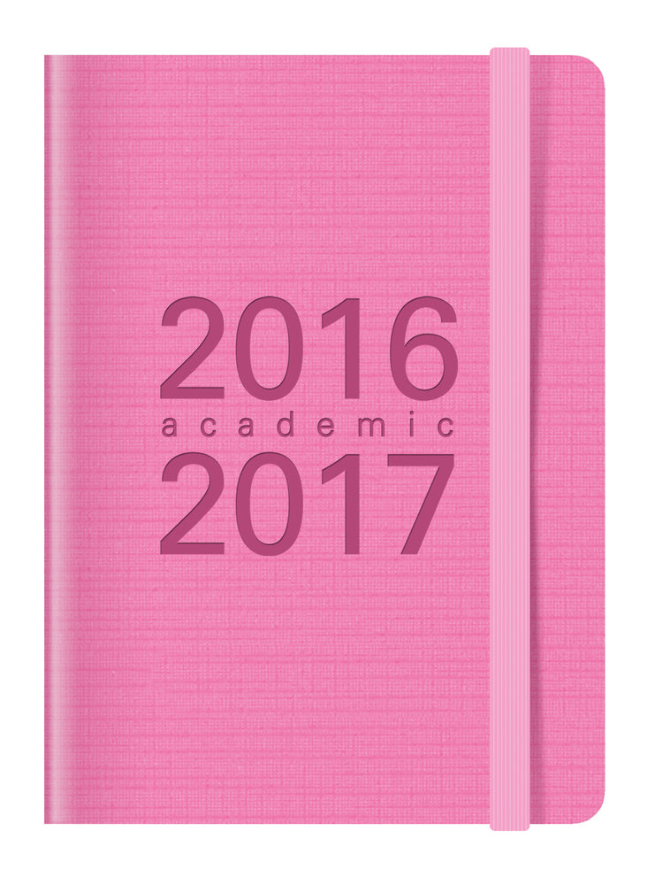 KALENDER LETTS 2016/17 MEMO PINK UGE A6