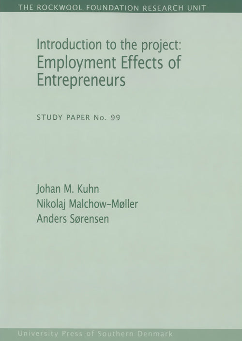 Introduction to the project: Employment Effects of Entrepreneurs