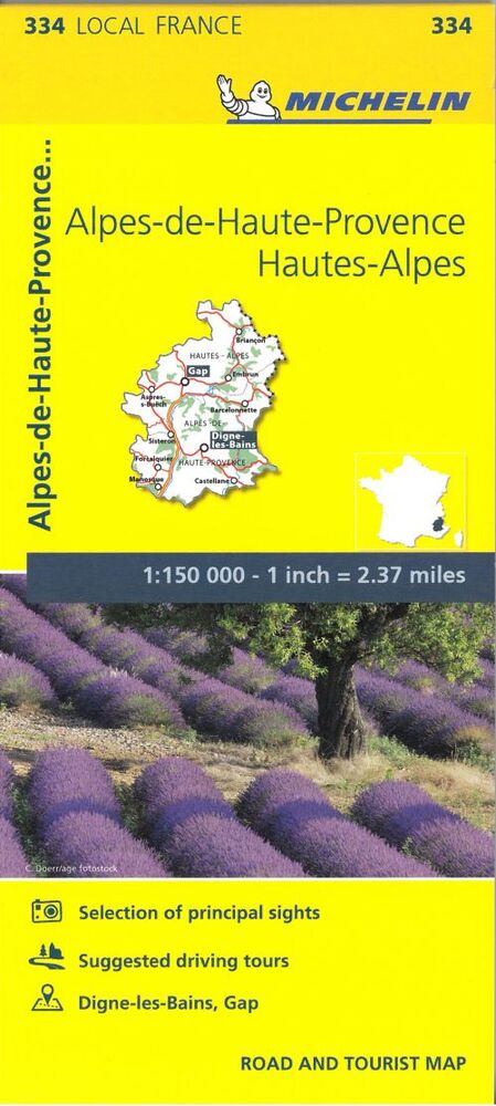 France blad 334: Alpes de Haute Provence, Hautes Alpes