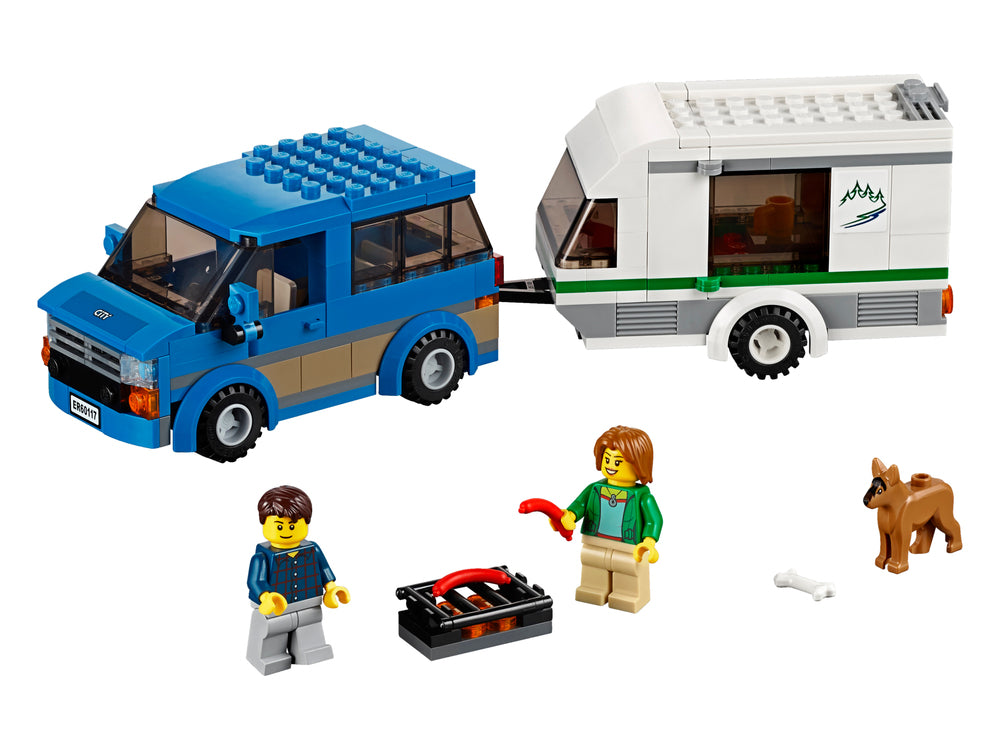 60117 LEGO CITY MINIBUS OG CAMPINGVOGN