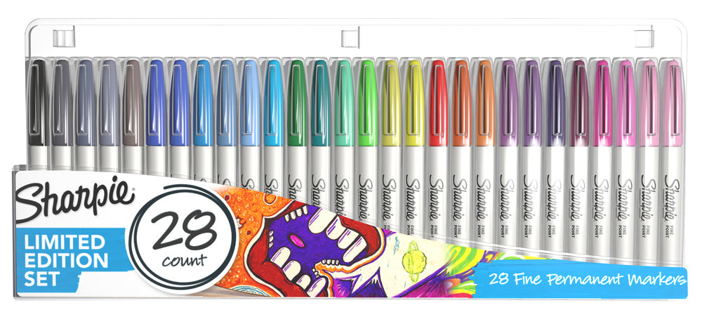 TUSSER SHARPIE FINE ASSORTERET 28 STK.