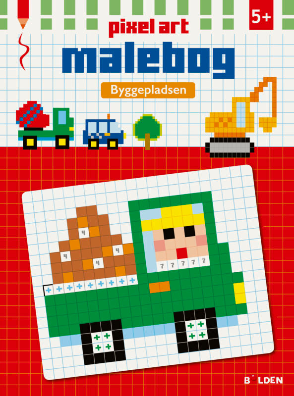Pixel art malebog: Byggepladsen