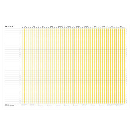 WHITEBOARD FERIE PLANNER 17/18 PVC FRI