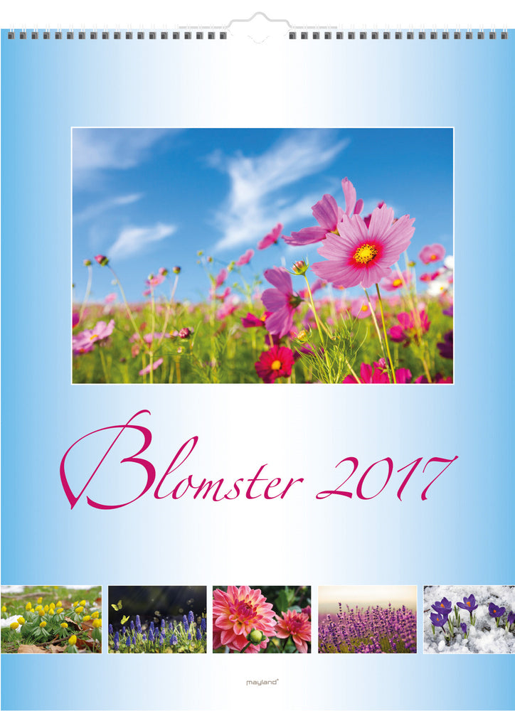 VÆGKALENDER BLOMSTER 2017 MAYLAND