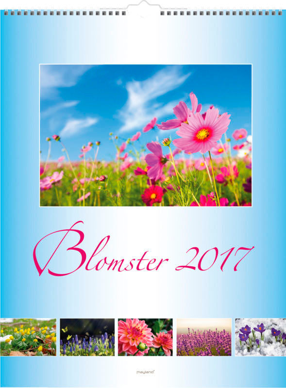 VÆGKALENDER BLOMSTER 2017 MAYLAND