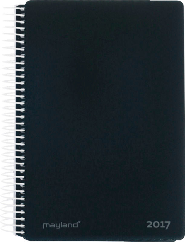 SPIRALKALENDER 1 DAG PVC-FRI SORT 2017 MAYLAND