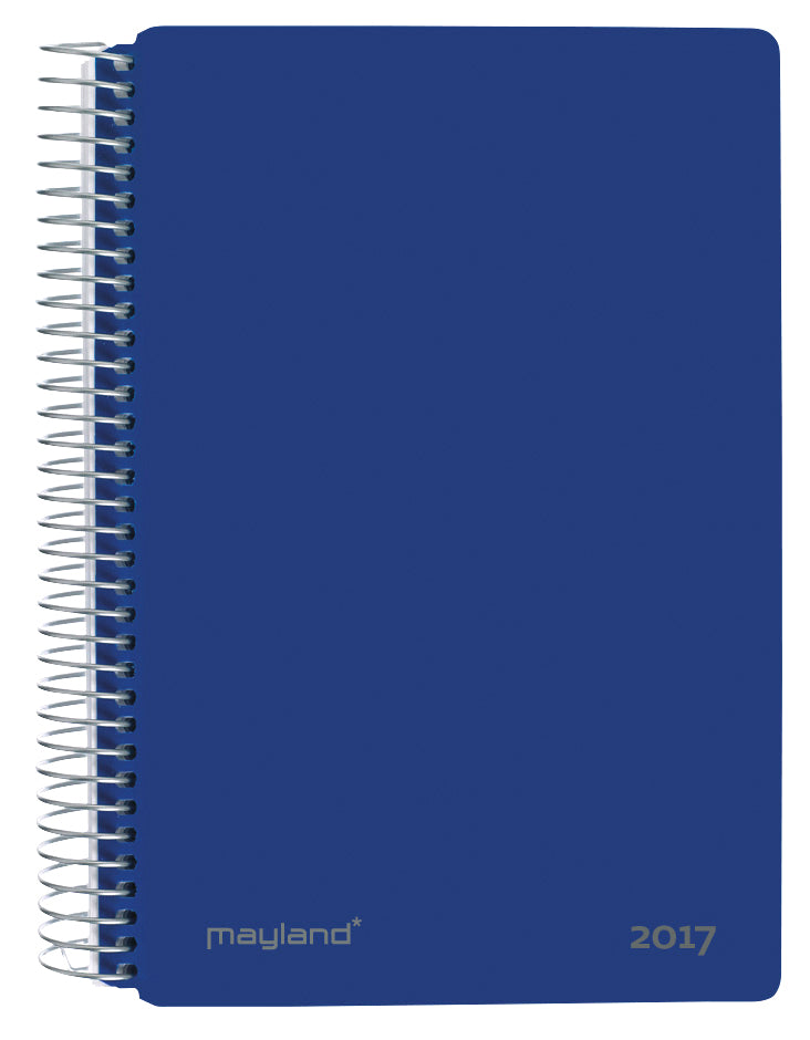 SPIRALKALENDER 1 DAG PVC-FRI BLÅ 2017 MAYLAND