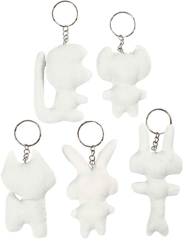 Stoffigurer, h: 6-10 cm, 5 ass.