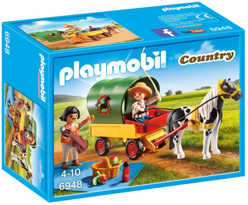 6948 PLAYMOBIL PICNIC MED PONYVOGN