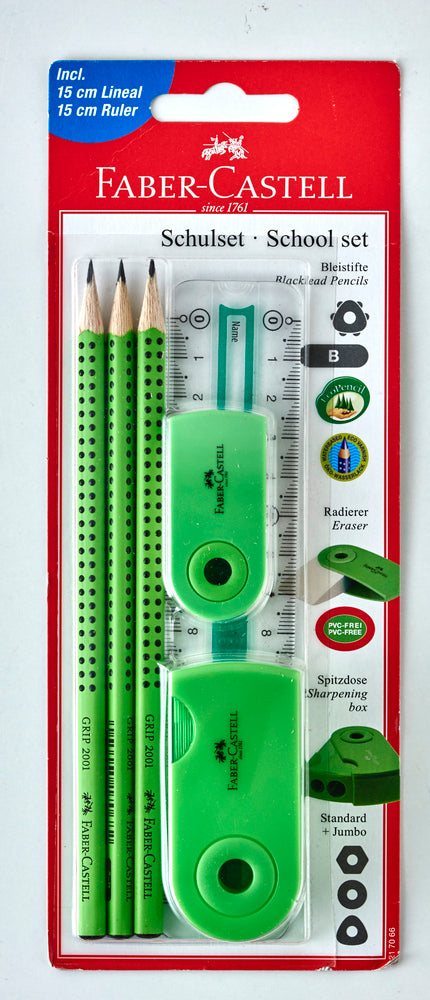 BLISTERSÆT Faber-Castell 4 DELE LIME