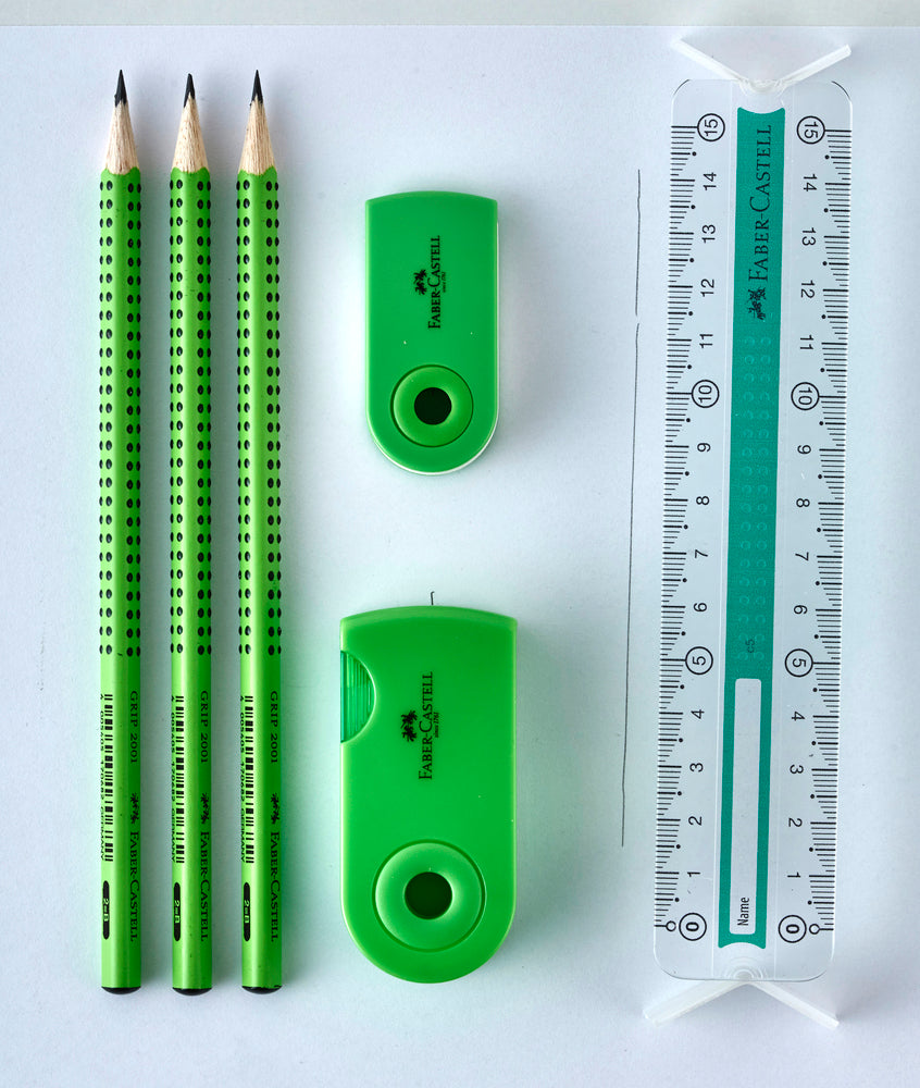 BLISTERSÆT Faber-Castell 4 DELE LIME