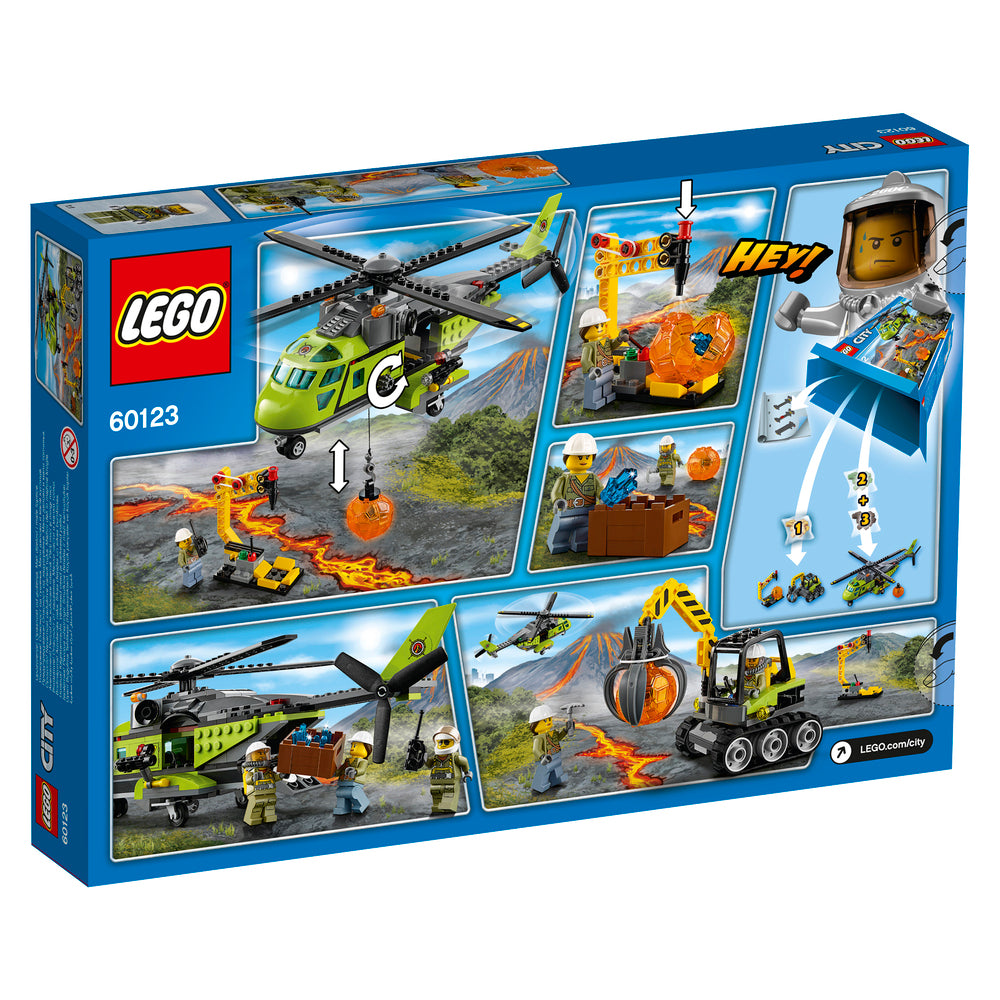 60123 LEGO City Volcano Explorers vulkan – forsyningshelikop