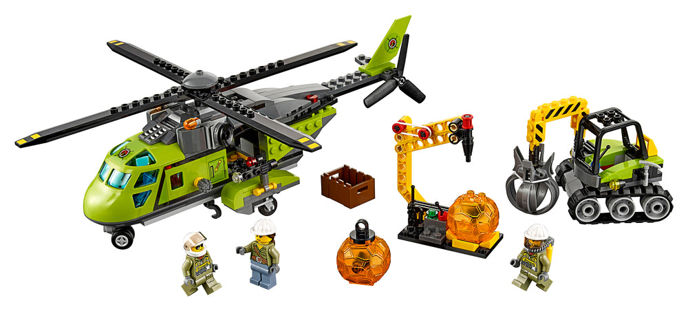 60123 LEGO City Volcano Explorers vulkan – forsyningshelikop