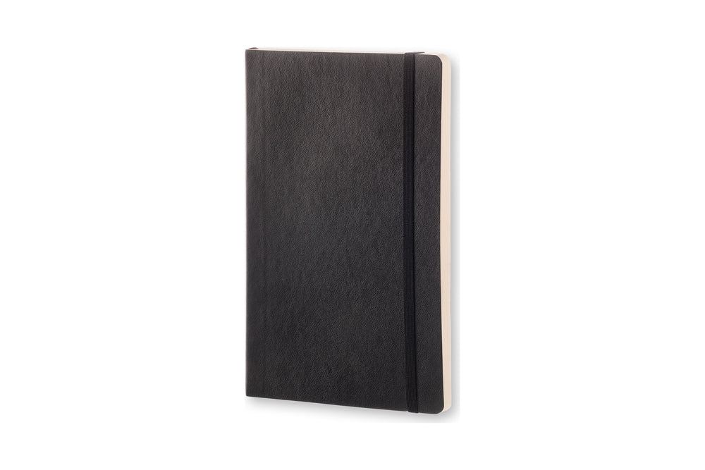 Notesbog Moleskine large sort m/192 prikket ark soft cover