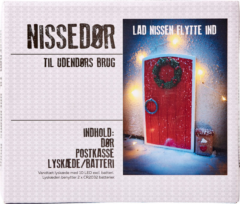 NISSEDØR M/3 DELE UDENDØRS BRUG