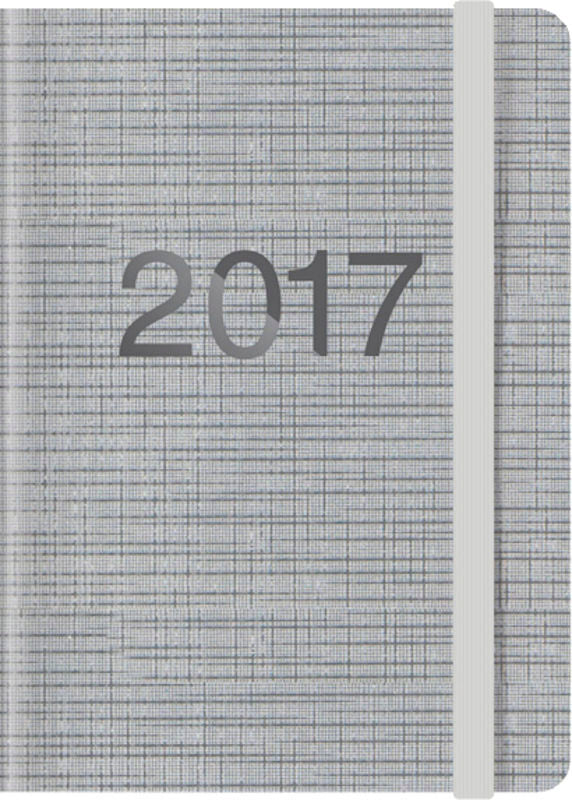 KALENDER 2017 LETTS MEMO A6 UGE SILVER