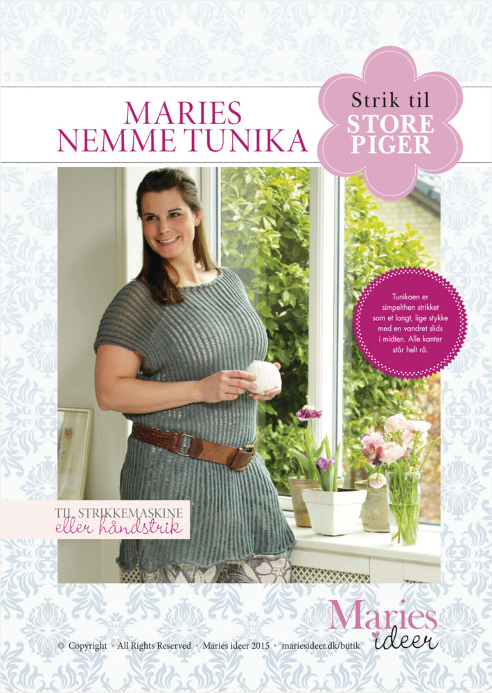 Strikkeopskrift - Maries nemme tunika