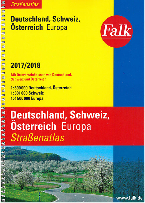 Falk Strassenatlas 2017/2018: Deutschland, Österreich, Schweiz