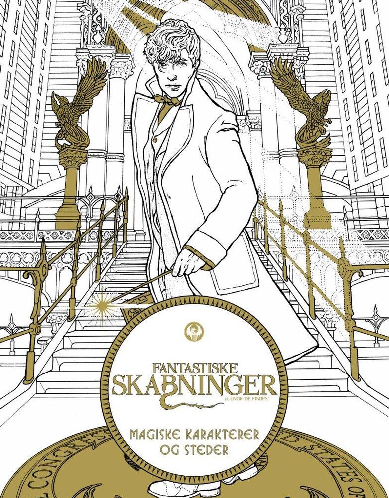 Fantastiske skabninger og hvor de findes: magiske karakterer og steder – malebog