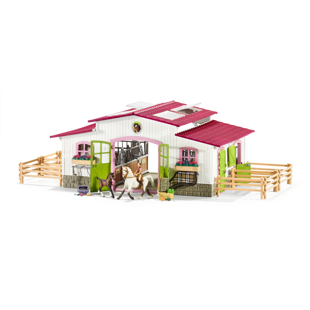 Schleich ride center med rytter og heste