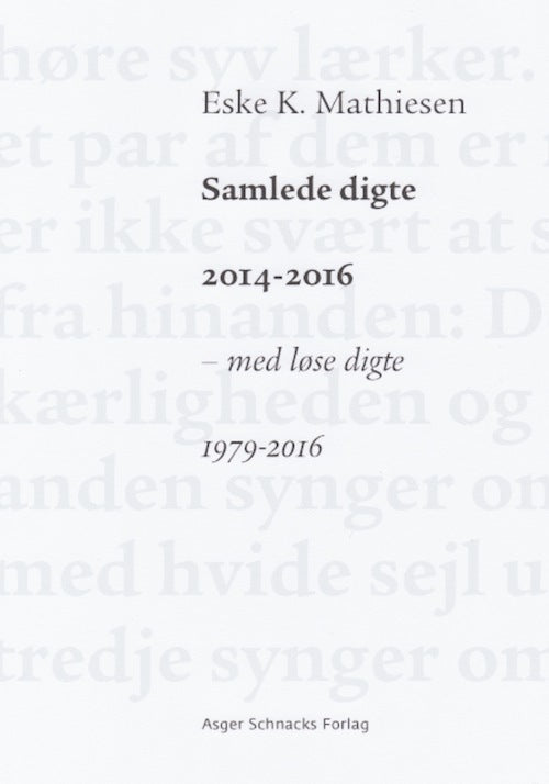 Samlede digte 2014-2016