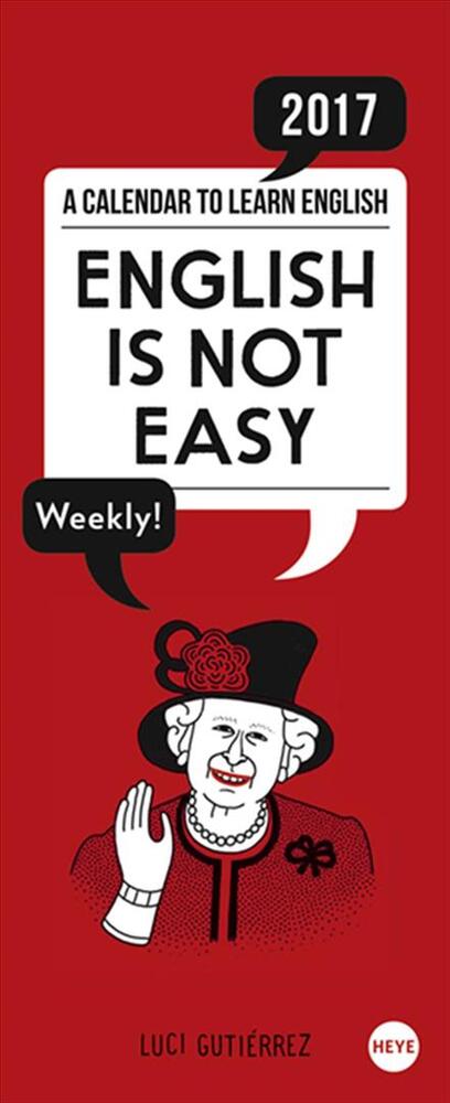 English is not easy Weekplanner 2017