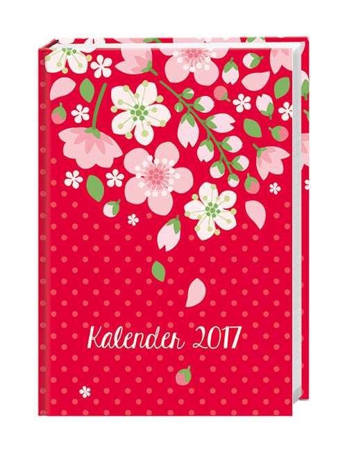 Floral 17 Monatskalenderbuch A6 2017