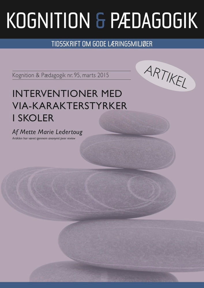 Interventioner med VIA karakterstyrker i skoler